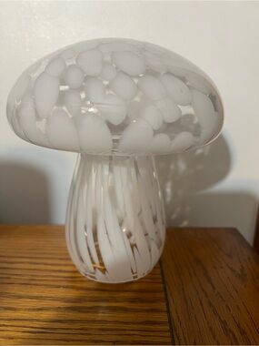 Glass Mushroom Decor